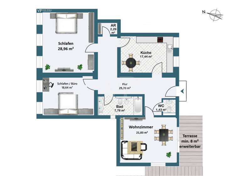 Wohnung zum Kauf 490.000 € 3 Zimmer 130 m²<br/>Wohnfläche Marktbreit Marktbreit 97340