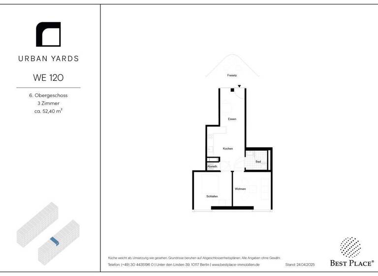 Wohnung zur Miete - Erstbezug 1.192 € 3 Zimmer 52,4 m² 6. Geschoss Lion-Feuchtwanger Straße 61 Kaulsdorf Berlin 12619