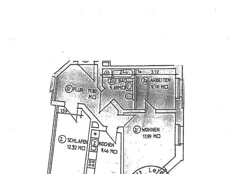 Wohnung zum Kauf 199.000 € 3 Zimmer 67 m² EG Reudnitz-Thonberg Leipzig 04317