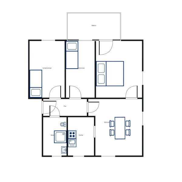 Wohnung zur Miete 562 € 4 Zimmer 59,8 m²<br/>Wohnfläche 1.<br/>Geschoss 20.01.2025<br/>Verfügbarkeit Rötheweg 11 Drei Brücken Kassel 34128