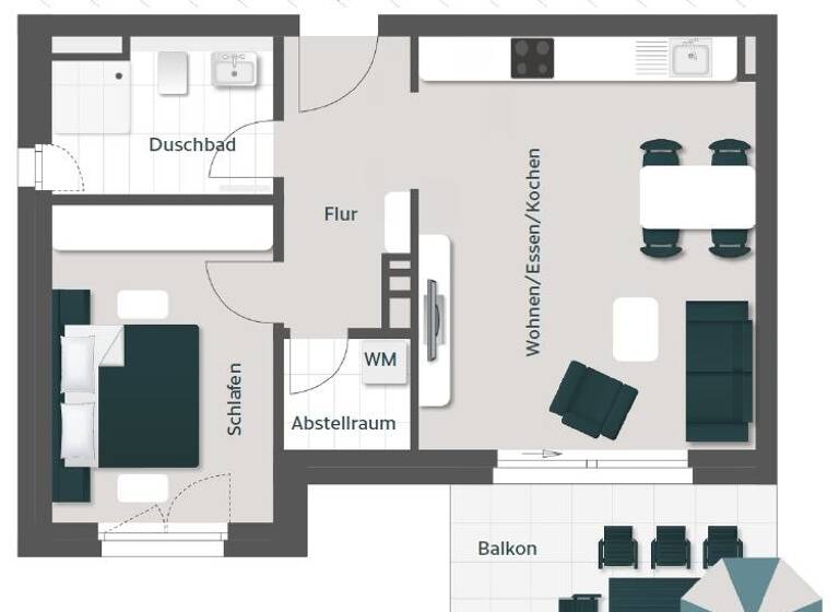 Wohnung zum Kauf - Erstbezug provisionsfrei 319.000 € 2 Zimmer 56 m² 2. Geschoss Bad Säckingen 79713
