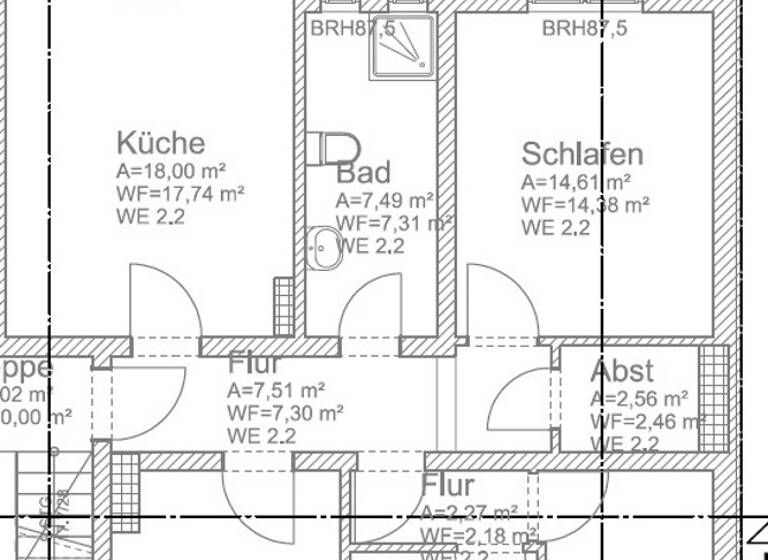 Wohnung zur Miete 1.000 € 4 Zimmer 80 m² 2. Geschoss Grimmstraße 1 Freiimfelde Halle 06112