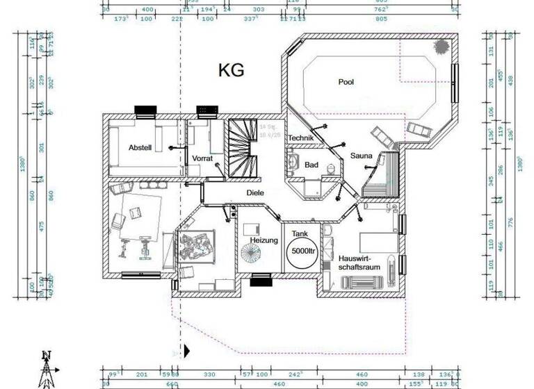Einfamilienhaus zum Kauf 1.195.000 € 7 Zimmer 300 m² 730 m² Grundstück Pfaffing 83539