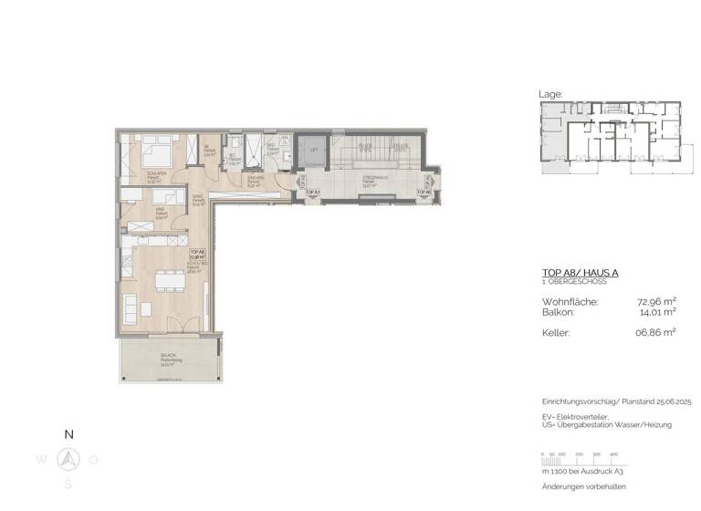Wohnung zum Kauf 587.500 € 3 Zimmer 73 m² 1. Geschoss St. Lorenz 5310