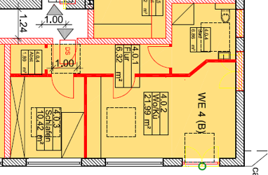 Wohnung zur Miete 500 € 2 Zimmer 48 m² EG Büchenerweg 8 Lauenburg/Elbe 21481