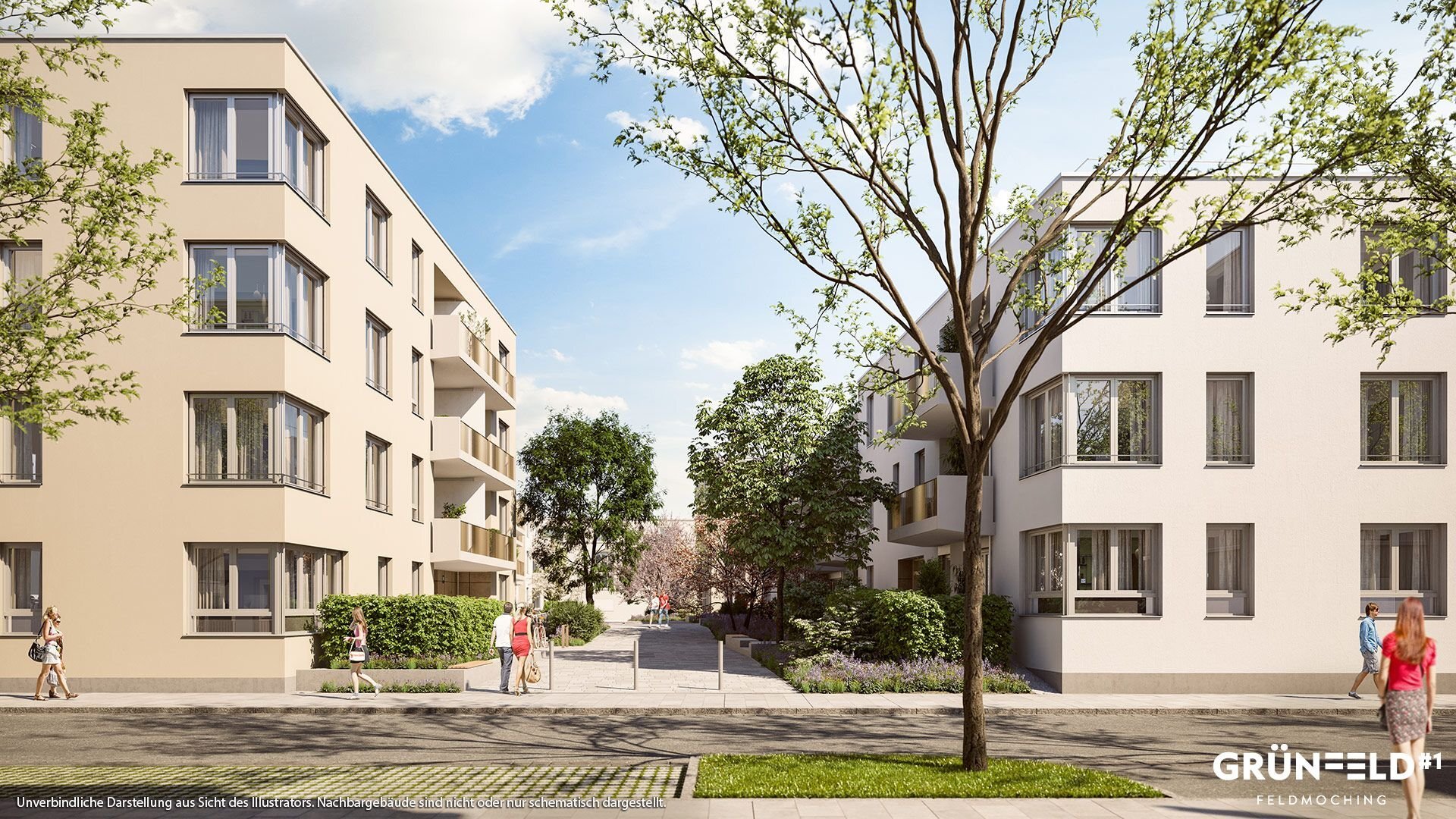 Wohnung zum Kauf provisionsfrei 689.000 € 3 Zimmer 76,5 m²<br/>Wohnfläche 1.<br/>Geschoss Hochmuttinger Straße 5 Feldmoching München 80995