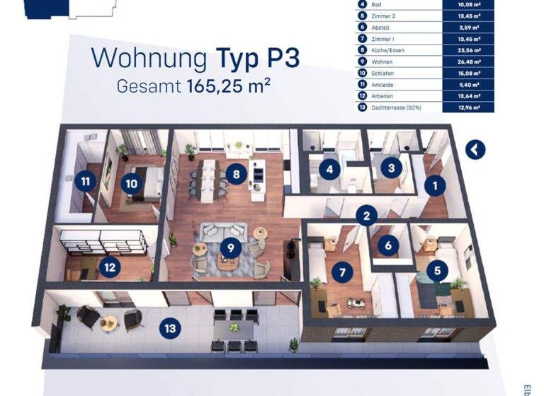 Penthouse zum Kauf provisionsfrei 884.000 € 5 Zimmer 165,3 m² 4. Geschoss Werder Magdeburg 39114