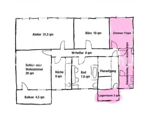 Wohnung zur Miete Tauschwohnung 770 € 5 Zimmer 117 m² Innenstadt Fürth 90762
