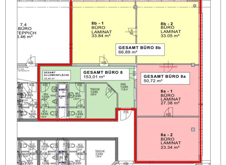 Büro zur Miete 6,75 € 2 Zimmer ARED-Straße 11 Leobersdorf 2544
