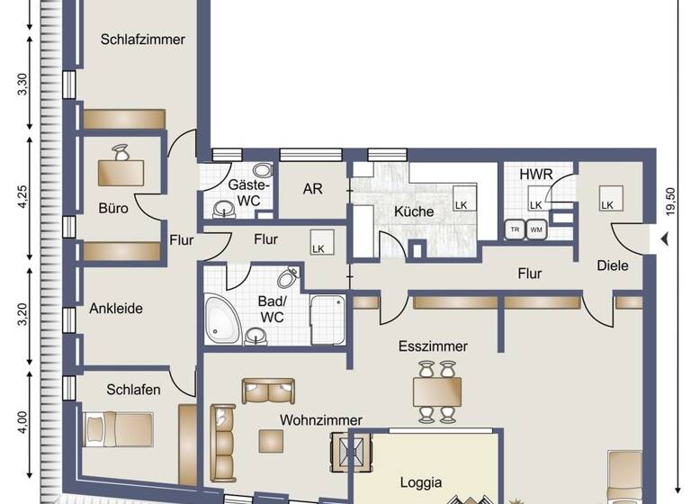 Penthouse zum Kauf 499.000 € 7 Zimmer 207 m² 3. Geschoss Homburg 66424