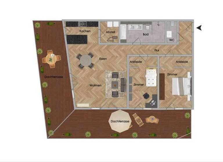 Penthouse zum Kauf 785.000 € 3 Zimmer 138,5 m² Buxtehude 21614