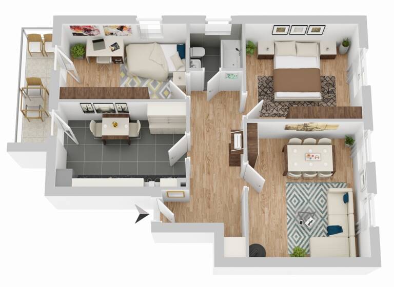 Wohnung zum Kauf 625.000 € 3 Zimmer 92 m² 2. Geschoss Centrum Münster 48147