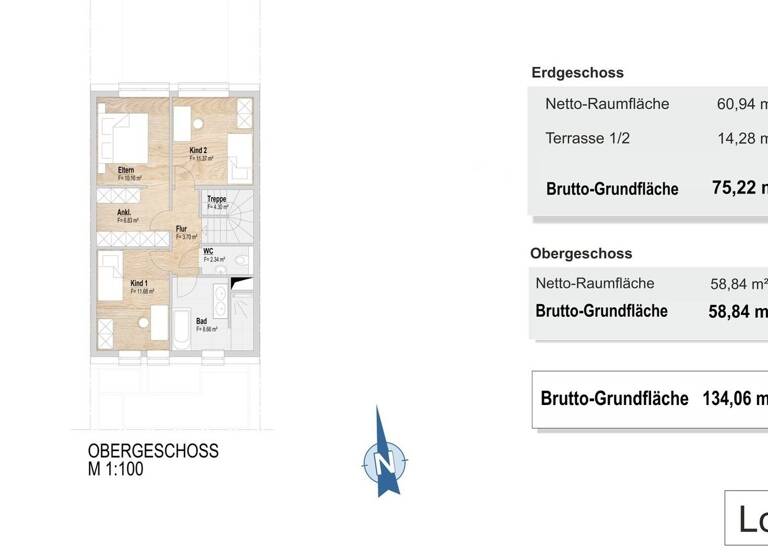 Haus zum Kauf - Erstbezug provisionsfrei 1.097.000 € 4 Zimmer 134,1 m² 196 m² Grundstück Rue des Romains 251 Bertrange 8041