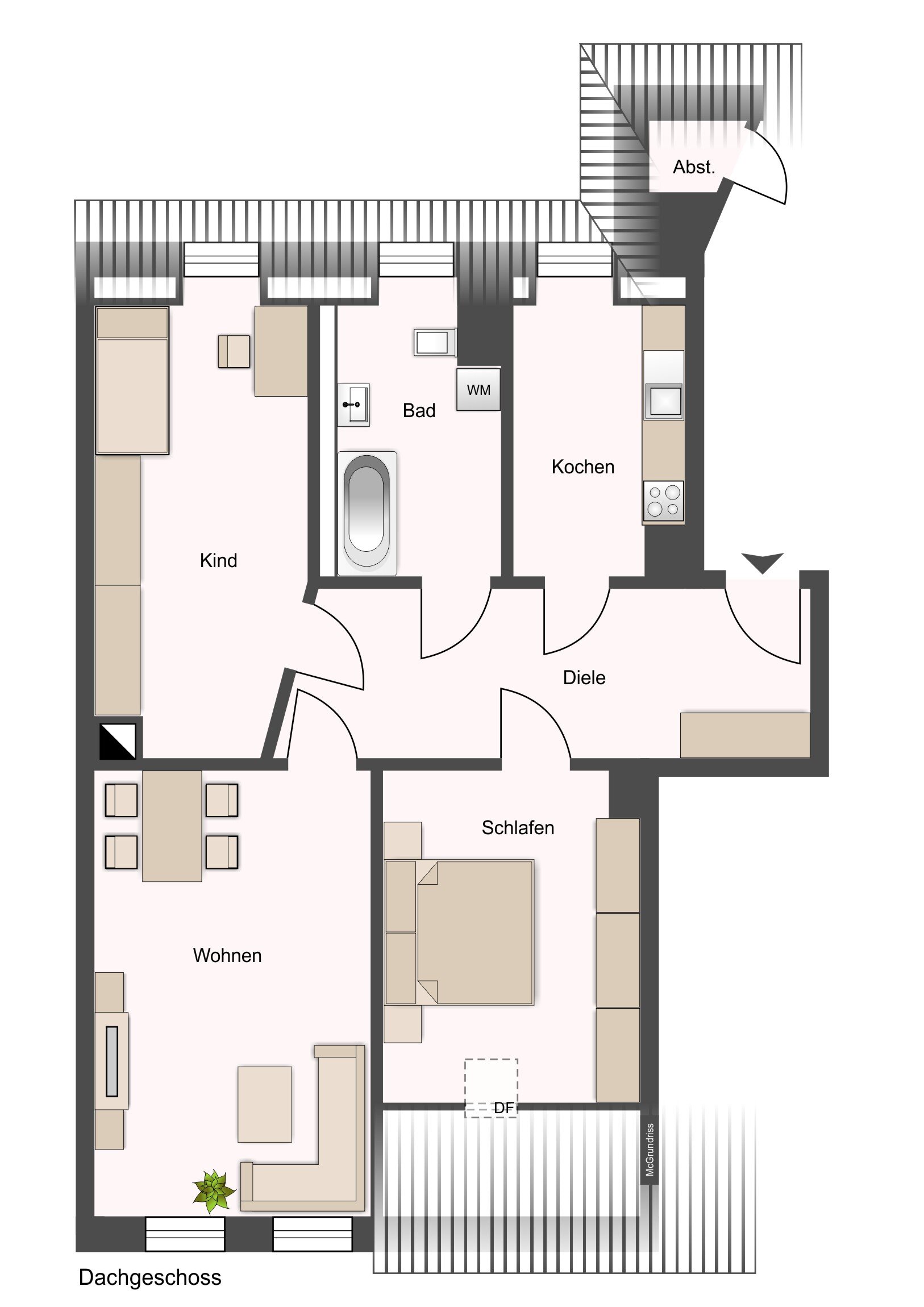 Wohnung zum Kauf 125.000 € 3 Zimmer 74 m²<br/>Wohnfläche 3.<br/>Geschoss Taucha Taucha 04425