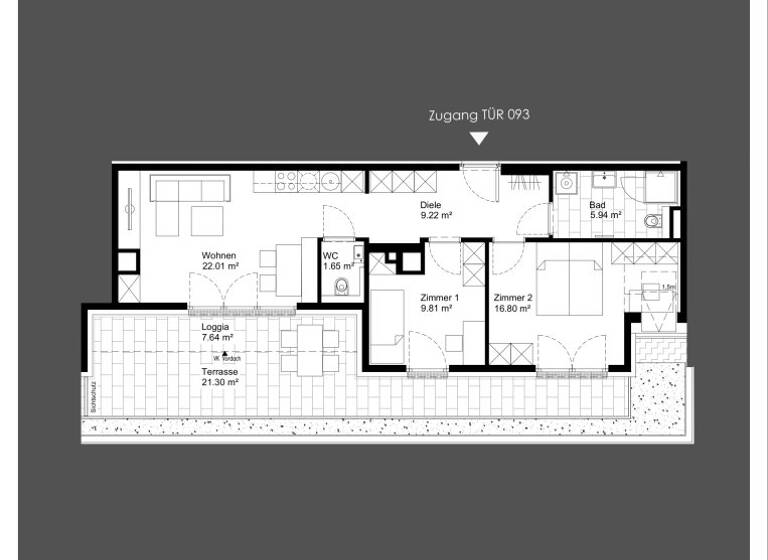 Wohnung zum Kauf - Erstbezug 499.900 € 3 Zimmer 65,4 m² 6. Geschoss Gudrunstraße Wien 1100