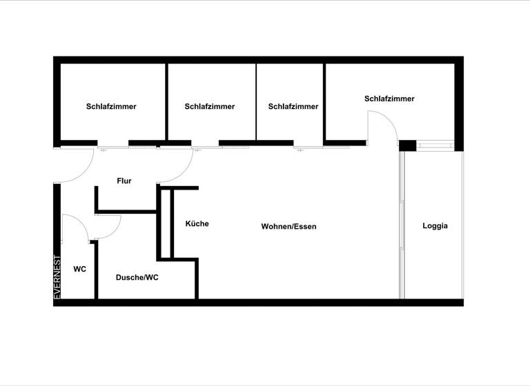 Wohnung zum Kauf 49.000 € 5 Zimmer 59 m²<br/>Wohnfläche 6.<br/>Geschoss Hahnenklee Goslar 38644