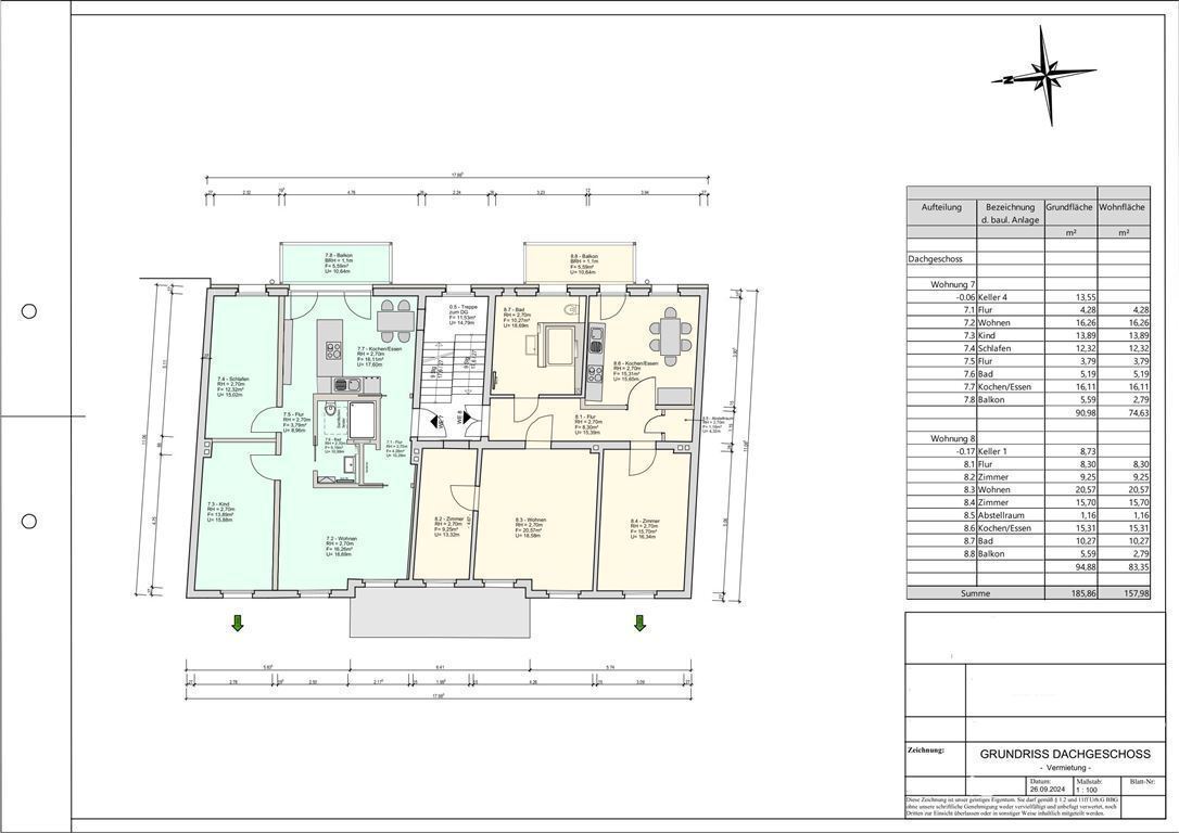 Studio zur Miete 970 € 3 Zimmer 74,6 m²<br/>Wohnfläche 3.<br/>Geschoss 01.02.2025<br/>Verfügbarkeit Triebseer Vorstadt Stralsund 18437