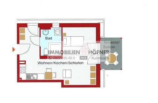 Wohnung zum Kauf 180.000 € 1 Zimmer 40 m²<br/>Wohnfläche Industriegebiet Bayreuth 95448