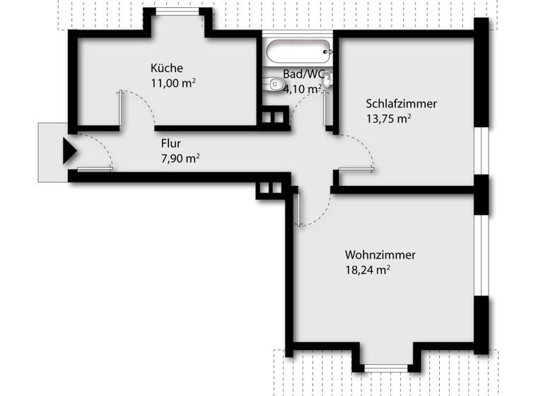 Wohnung zum Kauf 255.000 € 2 Zimmer 54,6 m² frei ab sofort Innenstadt Augsburg 86152