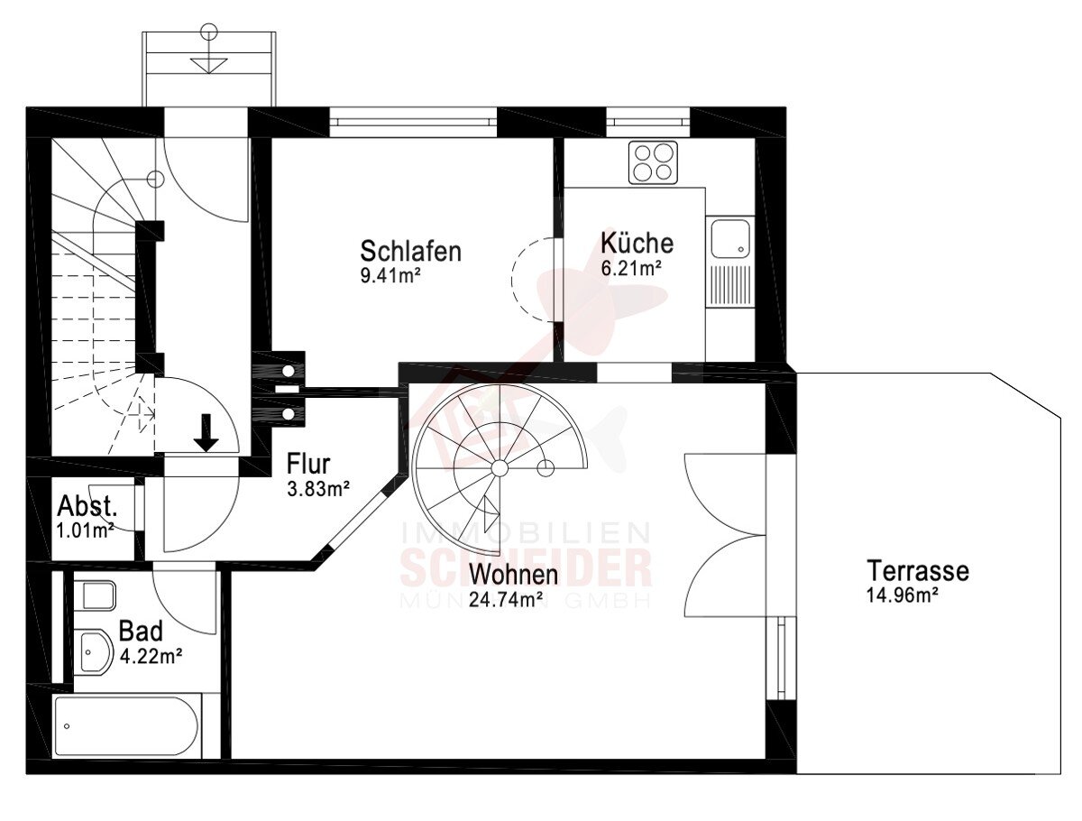 Maisonette zum Kauf 498.000 € 3 Zimmer 70 m²<br/>Wohnfläche EG<br/>Geschoss Südgiesing München 81549