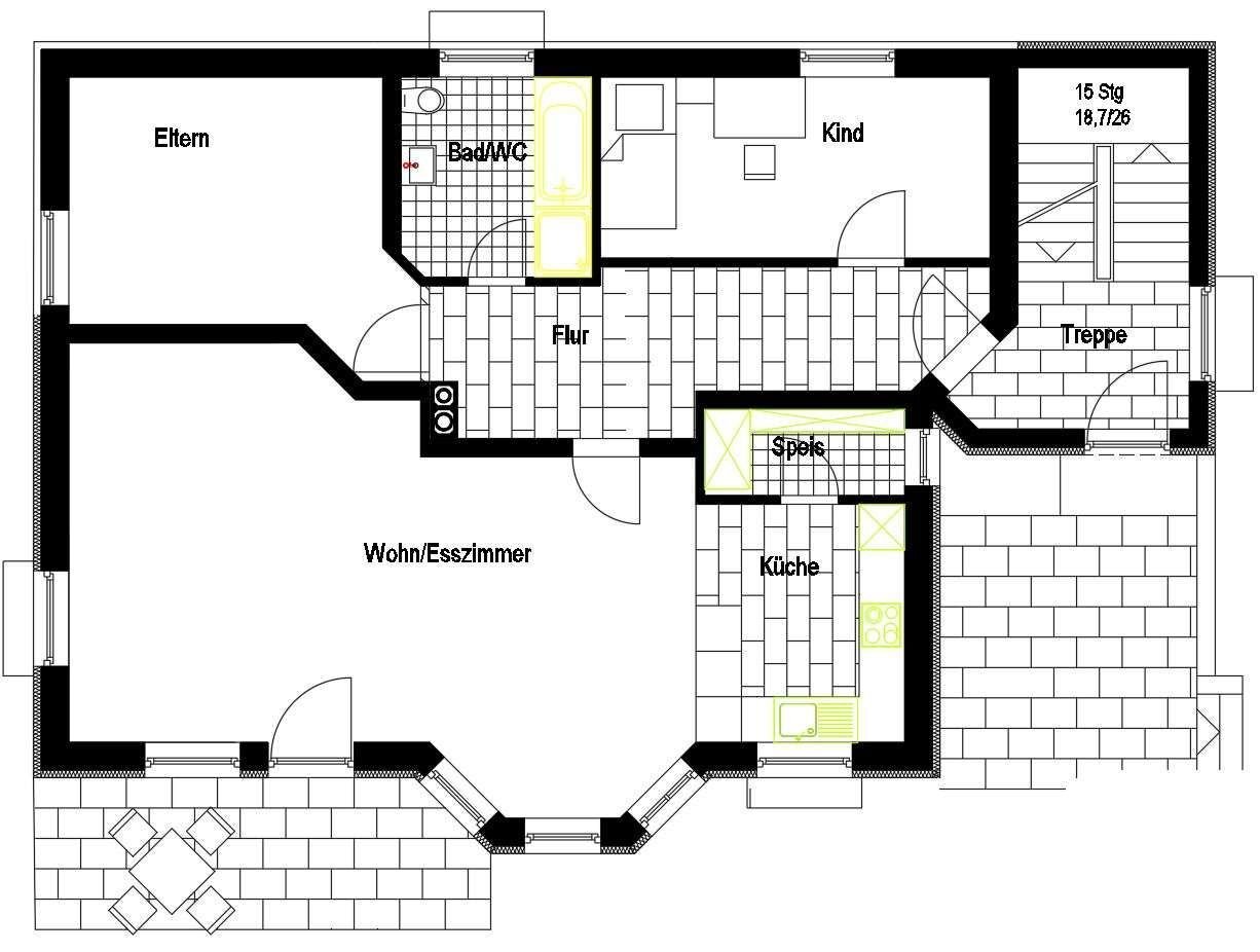 Wohnung zur Miete 1.066 € 3 Zimmer 108 m²<br/>Wohnfläche EG<br/>Geschoss ab sofort<br/>Verfügbarkeit Jakob-Engel-Straße 44 Greding Greding 91171