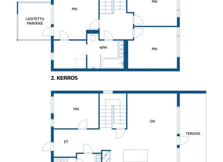 Reihenmittelhaus zum Kauf 498.000 € 4 Zimmer 123 m² 3.447 m² Grundstück Hankaintie 15 Kirkkonummi 02480