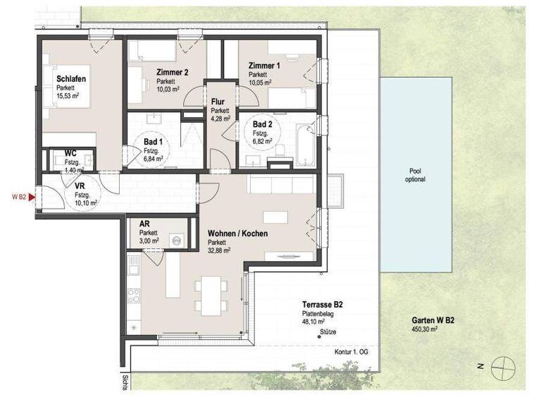 Wohnung zum Kauf provisionsfrei 1.836.926 € 4 Zimmer 100,9 m² Aigen I Salzburg - Aigen 5026