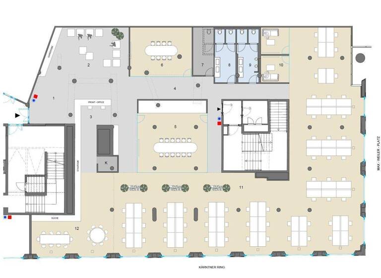 Bürofläche zur Miete - Erstbezug 28 € 106,3 m² Bürofläche Wien, Innere Stadt 1010