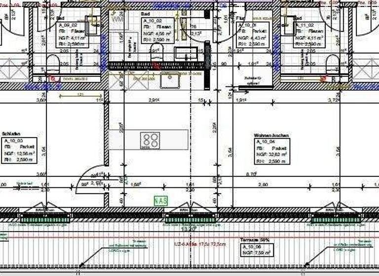 Penthouse zur Miete 1.380 € 2 Zimmer 58 m² 2. Geschoss frei ab 15.05.2026 Harksheide Norderstedt 22846