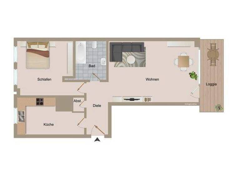 Wohnung zum Kauf 450.000 € 2 Zimmer 65,7 m² EG Kreuzberg Berlin 10999