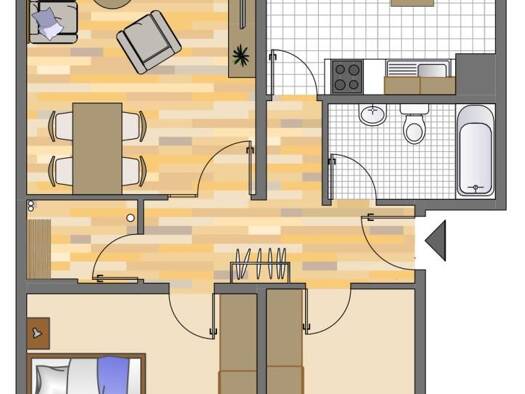Wohnung zur Miete 499 € 3 Zimmer 75,5 m² EG frei ab 24.12.2026 Möllmannsweg 11 Hassel Gelsenkirchen-Nord 45896