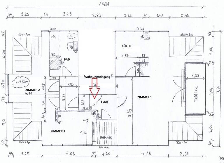 Wohnung zum Kauf 419.000 € 3 Zimmer 103 m² 3. Geschoss frei ab sofort Tegel Berlin 13507