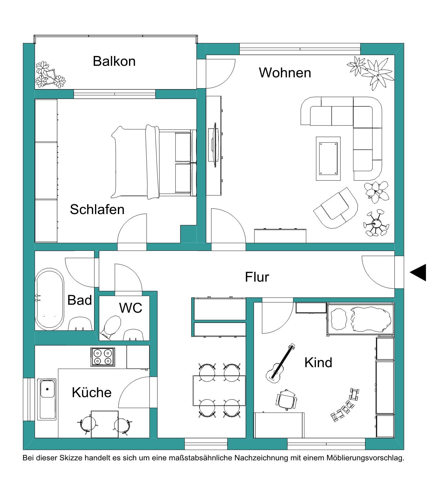 Wohnung zur Miete 542 € 3 Zimmer 71,7 m²<br/>Wohnfläche 2.<br/>Geschoss 16.01.2025<br/>Verfügbarkeit Sudetenstraße 46 Oberer Richtsberg Marburg 35039