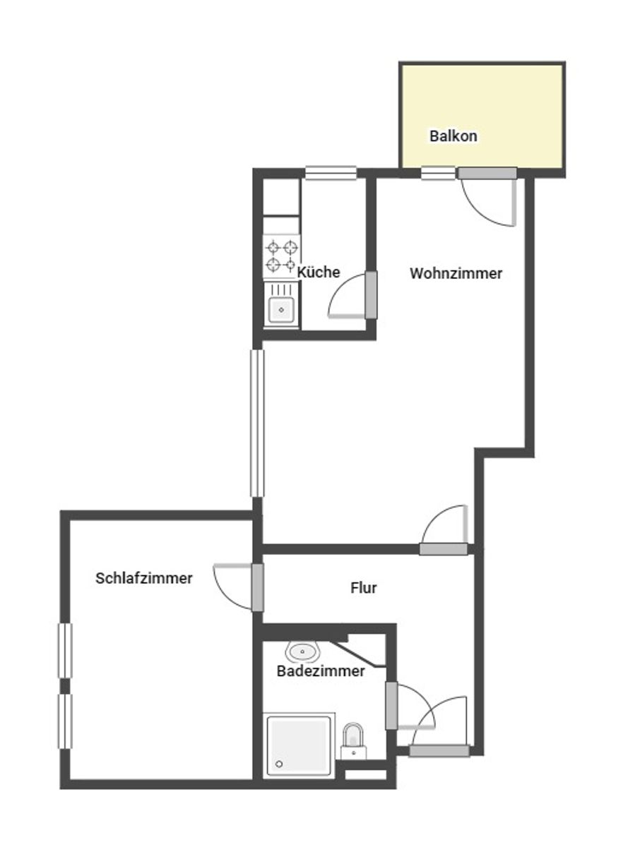 Wohnung zum Kauf 139.000 € 2 Zimmer 55 m²<br/>Wohnfläche 2.<br/>Geschoss Sulz Sulz am Neckar 72172