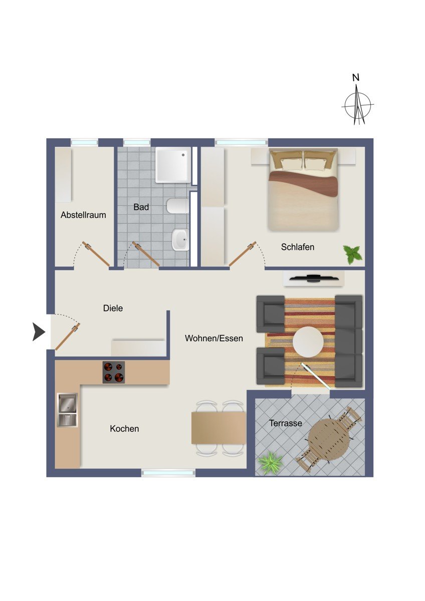 Wohnung zum Kauf 273.420 € 2 Zimmer 55,8 m²<br/>Wohnfläche Öhringen Öhringen 74613