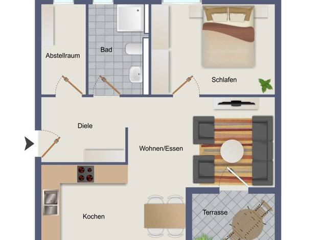 Wohnung zum Kauf 273.420 € 2 Zimmer 55,8 m² Öhringen Öhringen 74613
