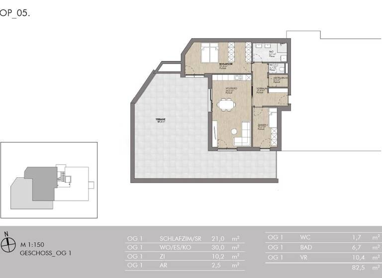 Wohnung zum Kauf 779.400 € 3 Zimmer 82,5 m² 1. Geschoss Aldrans 6071
