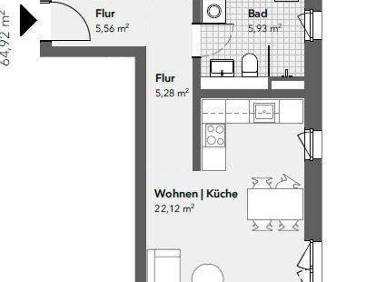 Wohnung zur Miete 1.297 € 2 Zimmer 64,9 m² 1. Geschoss frei ab sofort Kladow Berlin 14089