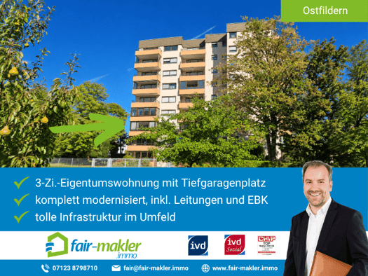 Wohnung zum Kauf 329.000 € 3 Zimmer 81,7 m² 2. Geschoss Scharnhausen Ostfildern 73760