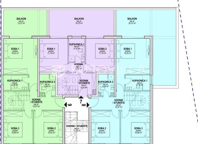 Wohnung zum Kauf 459.000 € 3 Zimmer 122 m² 2. Geschoss Povljana Povljana
