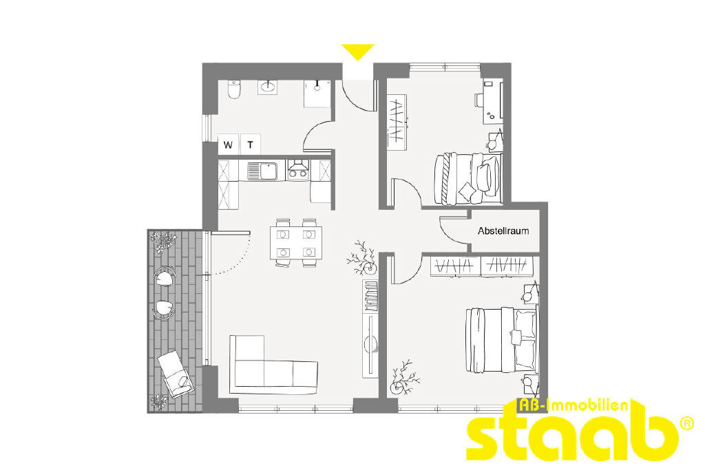 Wohnung zum Kauf 369.000 € 3 Zimmer 90 m²<br/>Wohnfläche 1.<br/>Geschoss Großwelzheim Karlstein a.Main 63791