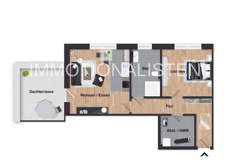 Penthouse zur Miete - Erstbezug 830 € 2 Zimmer 69,2 m² 2. Geschoss frei ab 01.06.2026 Bad Bederkesa 27624