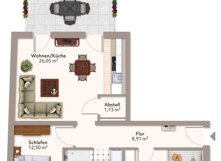 Wohnung zur Miete 771 € 3 Zimmer 77,1 m² frei ab 01.04.2026 Alt Salbke 67 Salbke Magdeburg 39122