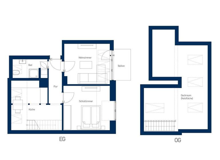 Wohnung zur Miete 934 € 2 Zimmer 46 m² 3. Geschoss Oderstraße 13 St. Lorenz Nord Lübeck 23554