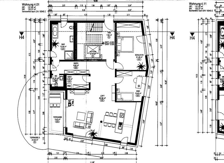 Wohnung zum Kauf 582.307 € 3 Zimmer 132,3 m²<br/>Wohnfläche 3.<br/>Geschoss Eichstätter Strasse Weißenburg Weißenburg i. Bay. 91781