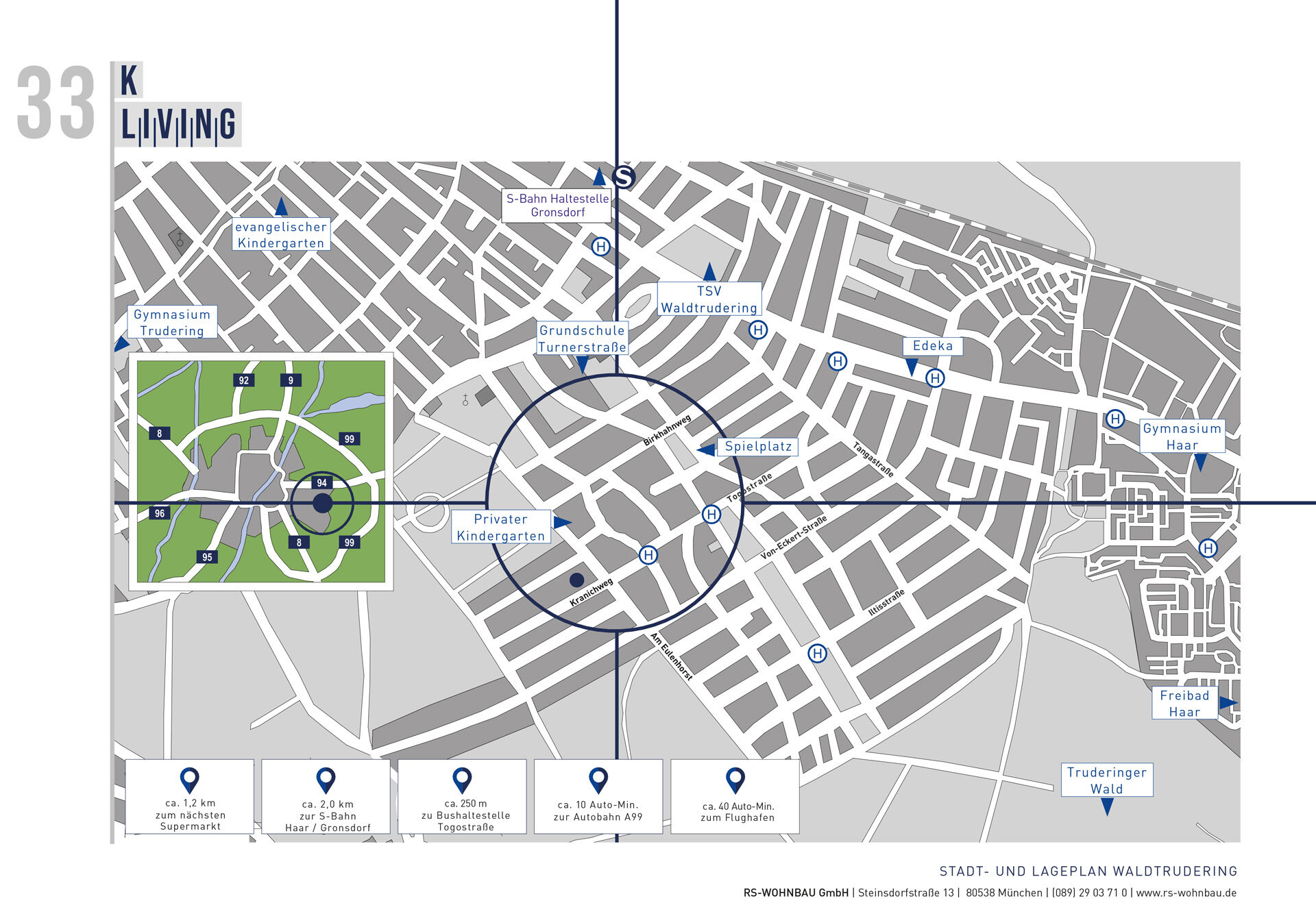 Wohnung zum Kauf 674.000 € 3 Zimmer 65 m²<br/>Wohnfläche 2.<br/>Geschoss Kranichweg 33 Waldtrudering München 81827