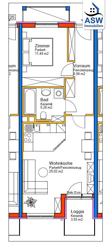 Wohnung zur Miete 511 € 2 Zimmer 51 m²<br/>Wohnfläche 3.<br/>Geschoss Bienengasse Lend Graz 8020