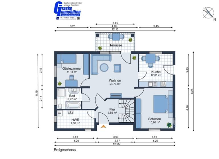 Einfamilienhaus zum Kauf 420.000 € 5 Zimmer 140 m² 638 m² Grundstück Feldstr. 32 Groß Kedingshagen Kramerhof 18445
