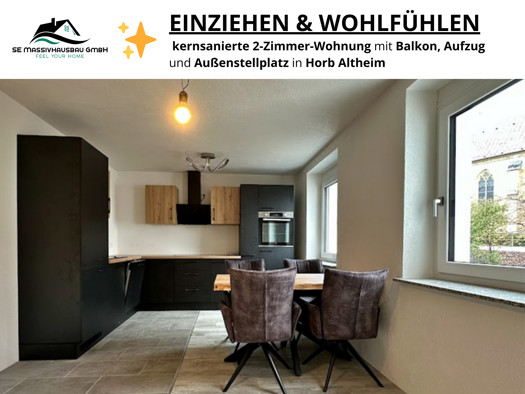 Wohnung zum Kauf 149.500 € 2 Zimmer 50,3 m² 1. Geschoss Altheim Horb 72160