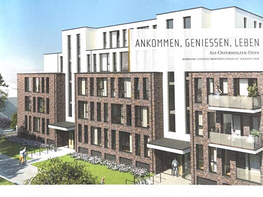 Wohnung zur Miete 1.050 € 2 Zimmer 57 m² Geschoss 1/5 frei ab 01.01.2026 Osterholz Bremen 28307